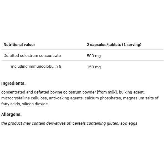 Colostrum 1000 - Коластра, Разфасовка 180 tabs - SFD