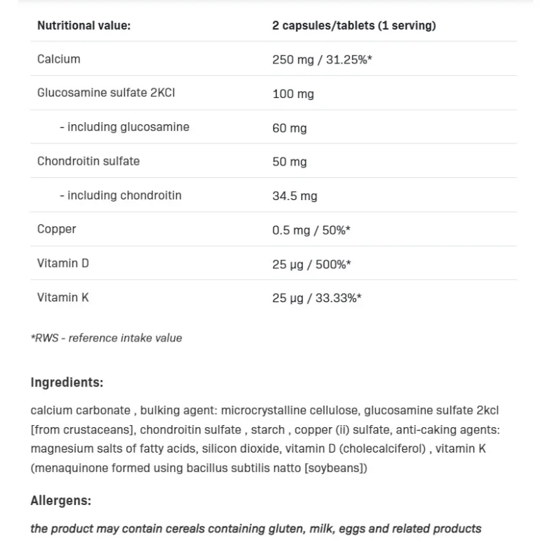 Good Bones Formula - Формула за Кости и Стави, Разфасовка 180 tabs - SFD