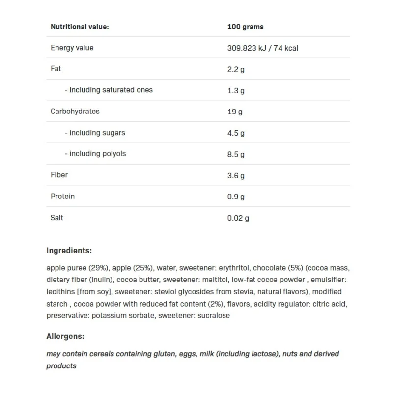 FruLove Choco In Jelly - Apple Cinnamon - Конфитю? - Allnutrition