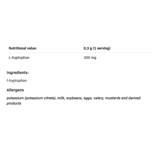 L-Tryptofan Powder - Триптофан, Разфасовка 150g - SFD