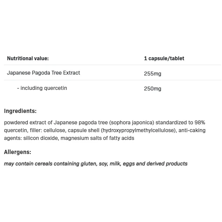 Quercetin - Кверцетин, Разфасовка 100 caps - Allnutrition