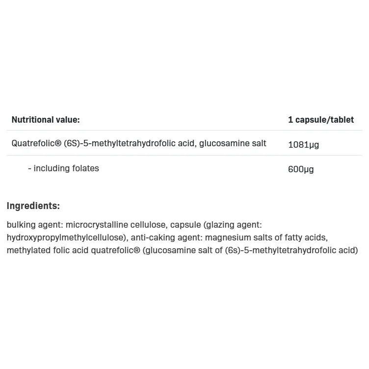 Folic Acid - Фолиева Киселина, Разфасовка 100 caps - Allnutrition