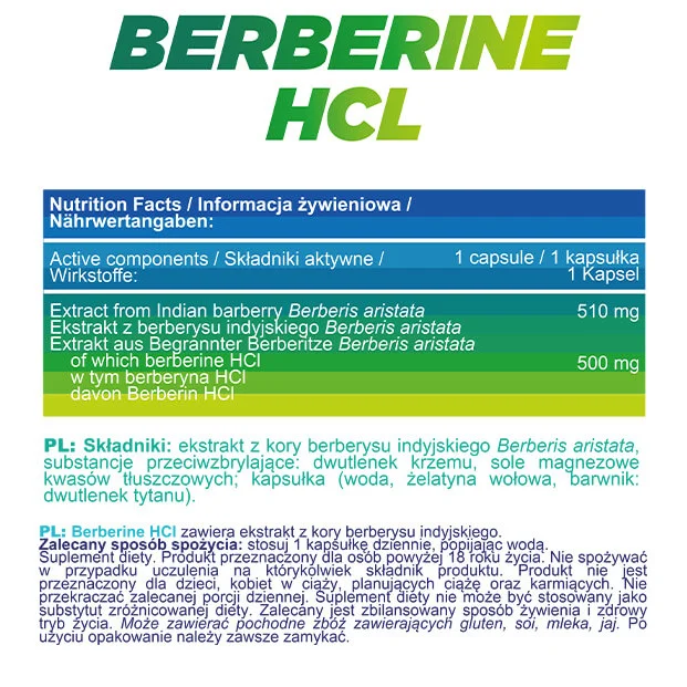 Berberine HCL - Берберин, Разфасовка 90 caps - Allnutrition