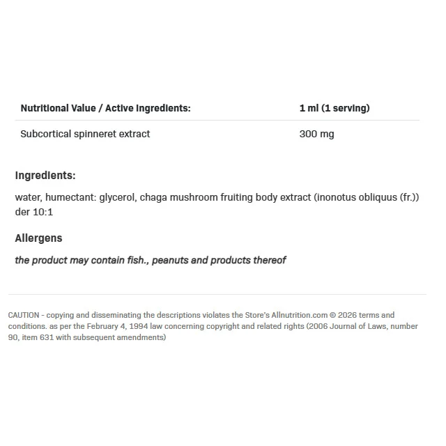 Mushrooms Chaga Drops - Чага, Разфасовка 30ml - Allnutrition