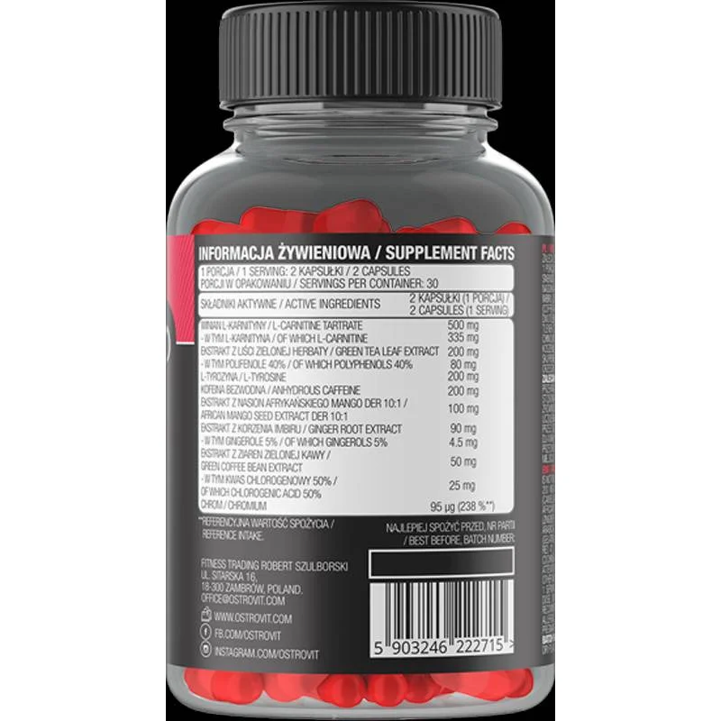 Fat Burner for Women / 60 капсули, 30 дози - OstroVit
