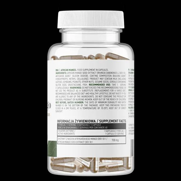 African Mango 700 mg / Vege / 60 капсули, 60 дози - OstroVit