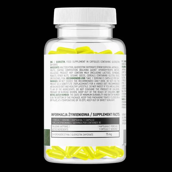 Quercetin / Vege / 90 капсули, 90 дози - OstroVit