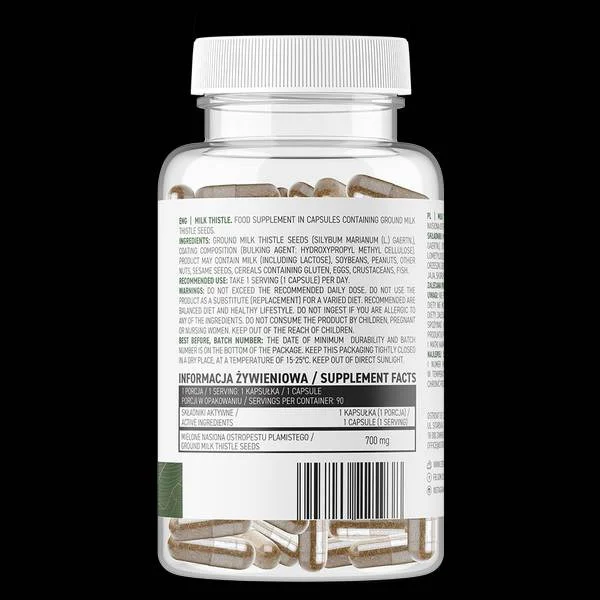 Milk Thistle 700 mg / Vege / 90 капсули, 90 дози - OstroVit