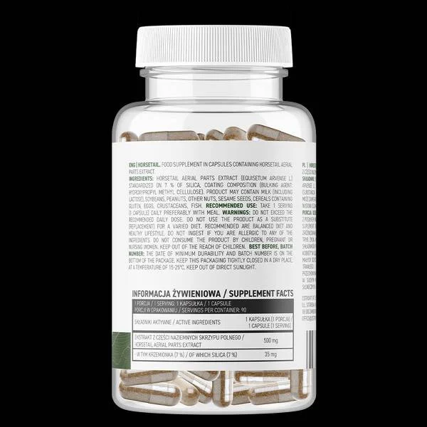 Horsetail 500 mg / Vege / 90 капсули, 90 дози - OstroVit