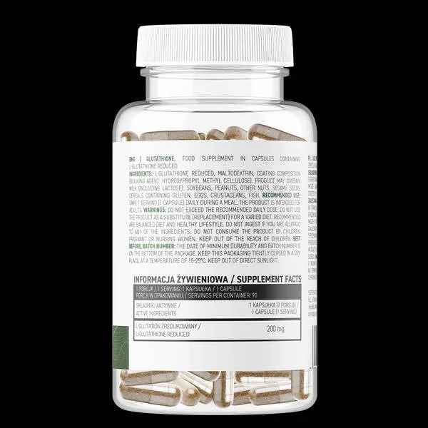 Glutathione 200 mg / Vege / 90 капсули, 90 дози - OstroVit