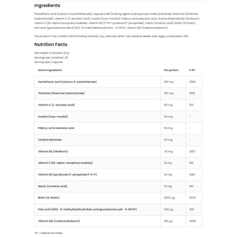 Methyl B-Complex / 30 капсули, 30 дози - OstroVit