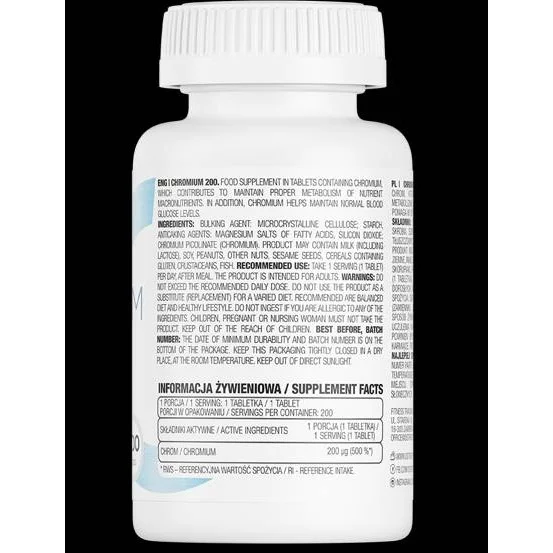 Chromium 200 / 200 Таблетки, 200 дози - OstroVit