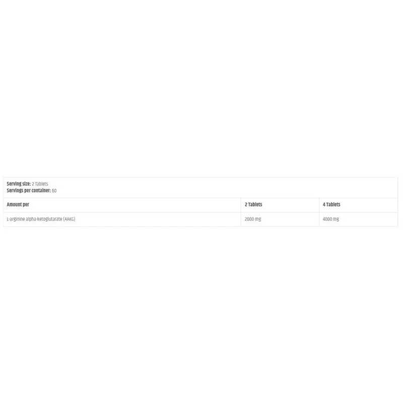 Gold Arginine AKG 1000 | AAKG 1000 (60 дози) / 120 Таблетки - Kevin Levrone