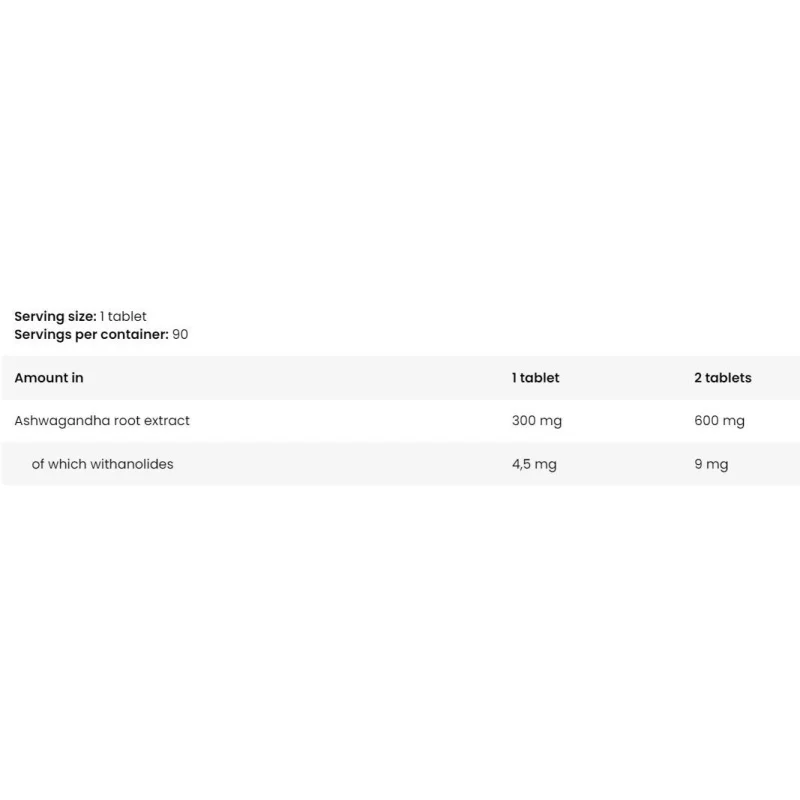 Gold Ashwagandha 300 mg (90 дози) / 90 Таблетки - Kevin Levrone