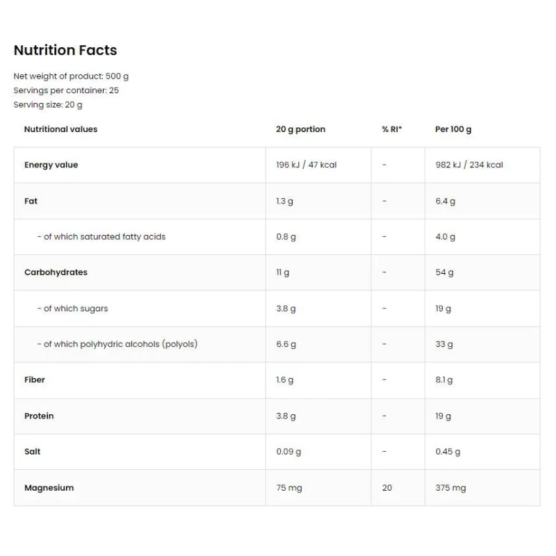 Cocoa Fit / Healthy Cocoa Drink / 500 грама, 25 дози - OstroVit