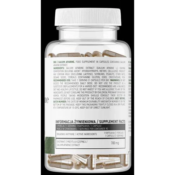 Galium Aparine 700 mg | Vege - Еньовче / 90 капсули, 90 дози - OstroVit