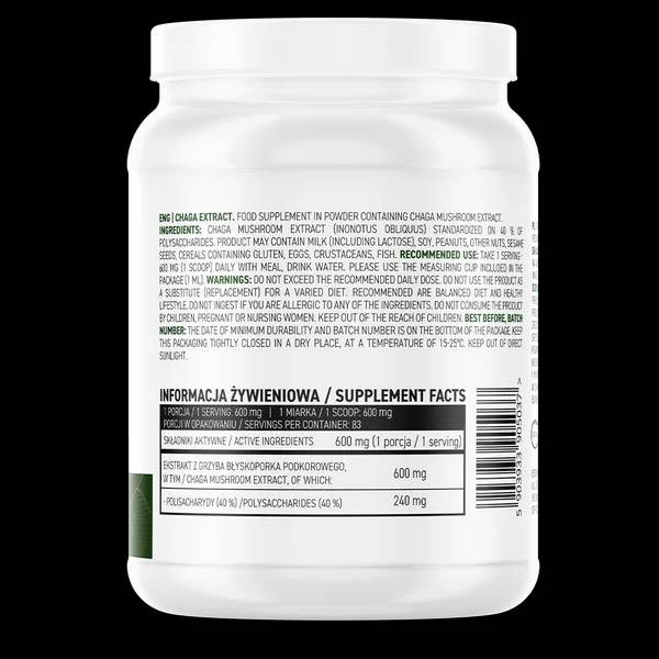 Chaga Extract Powder / 50 грама, 83 дози - OstroVit
