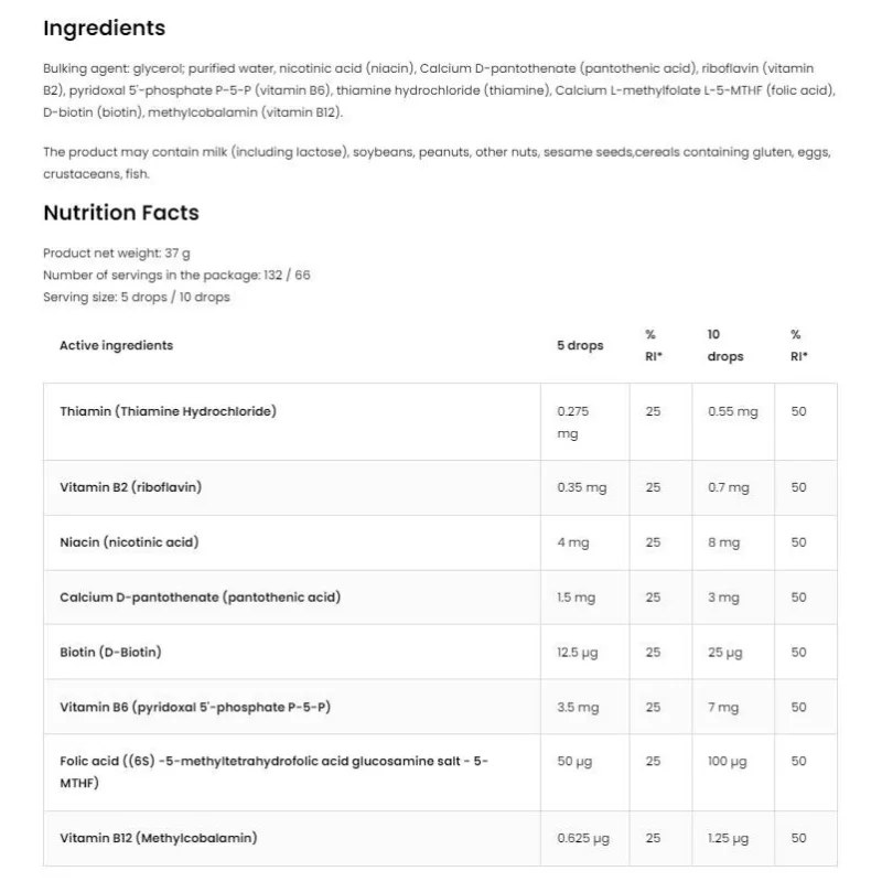 Methyl B-Complex Drops | for Kids / 30 мл, 132 дози - OstroVit