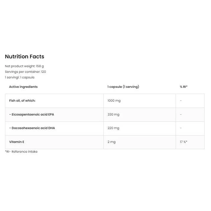 KEEZA Omega 3 Ultra / 120 Гел капсули, 120 дози - OstroVit