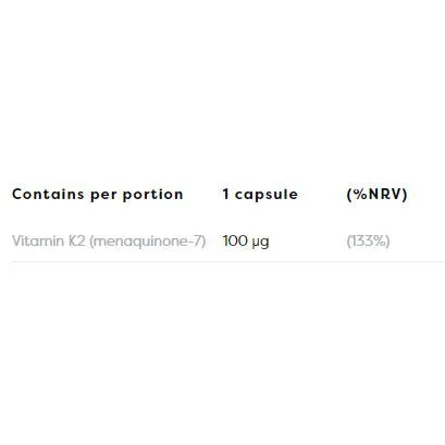 Vitamin K2 MK-7 100 mcg / 60 Гел капсули, 60 дози - Osavi
