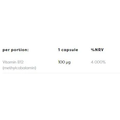Methyl-B12 100 mcg / 120 капсули, 120 дози - Osavi
