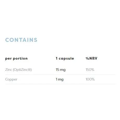 Zinc + Copper | L-OptiZinc® / 120 капсули, 120 дози - Osavi
