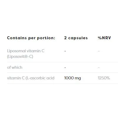Liposomal Vitamin C 1000 mg / 120 капсули, 60 дози - Osavi