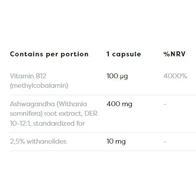 Ashwagandha Extra 400 mg / 60 капсули, 60 дози - Osavi
