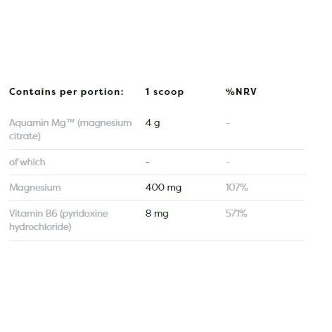 Magnesium Citrate + B6 Powder / 250 грама, 62 дози - Osavi
