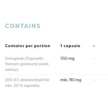 Fenugreek 550 mg / 120 капсули - Osavi