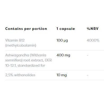 Ashwagandha Extra 400 mg / 180 капсули, 180 дози - Osavi