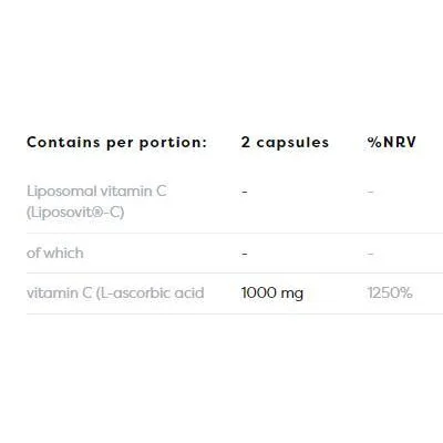 Liposomal Vitamin C 1000 mg / 60 капсули, 30 дози - Osavi