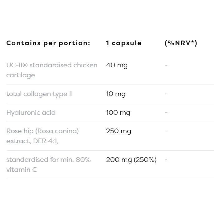 Collagen Type II with Hyaluronic Acid / 60 капсули, 60 дози - Osavi
