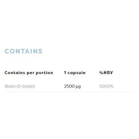 Biotin 2500 mcg / 180 капсули, 180 дози - Osavi