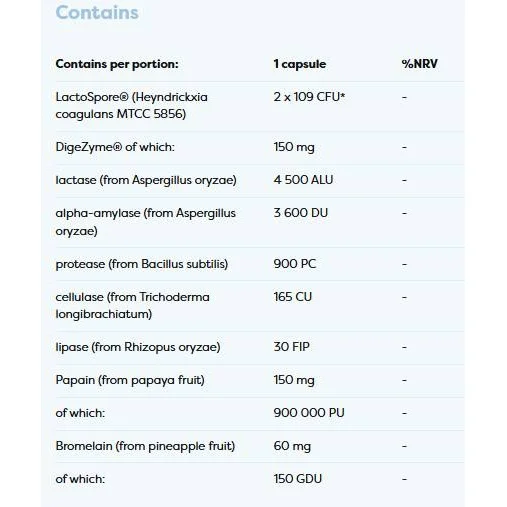 Digestive Enzymes + Probiotic | Digezyme + LactoSpore (120 дози) / 120 капсули - Osavi