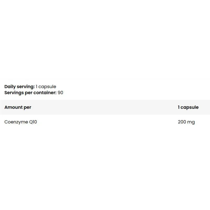 Coenzyme Q10 Ubiquinone 200 mg (90 дози) / 90 капсули - FA Nutrition