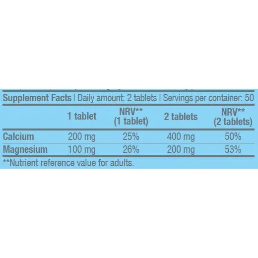 Coral Calcium Magnesium 100 Tabs. - BioTech USA