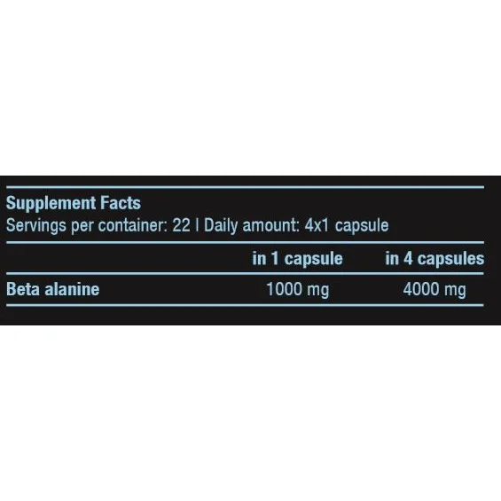 Beta Alanine / 90 Caps / 90g - BioTech USA