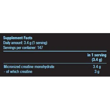 100% Creatine Monohydrate / 500g - BioTech USA