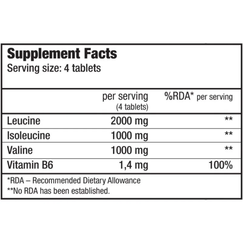 BCAA + B6 / 340 Tabs / 340g - BioTech USA