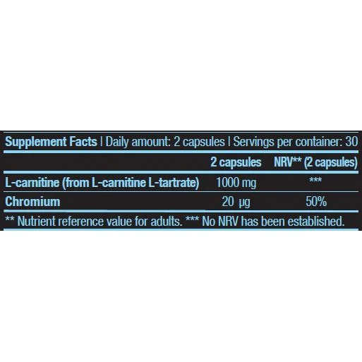 L-Carnitine + Chrome 60 caps - BioTech USA