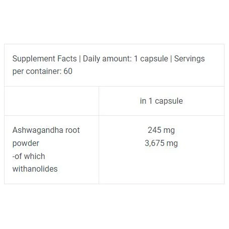 Ashwagandha / 60 Caps - BioTech USA