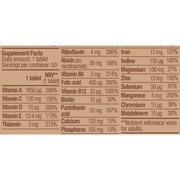 Vegan Multivitamin / 60 Tabs - BioTech USA