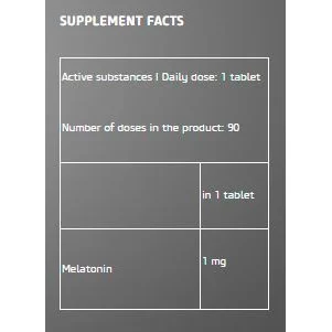 Melatonin / 90 Tabs - BioTech USA