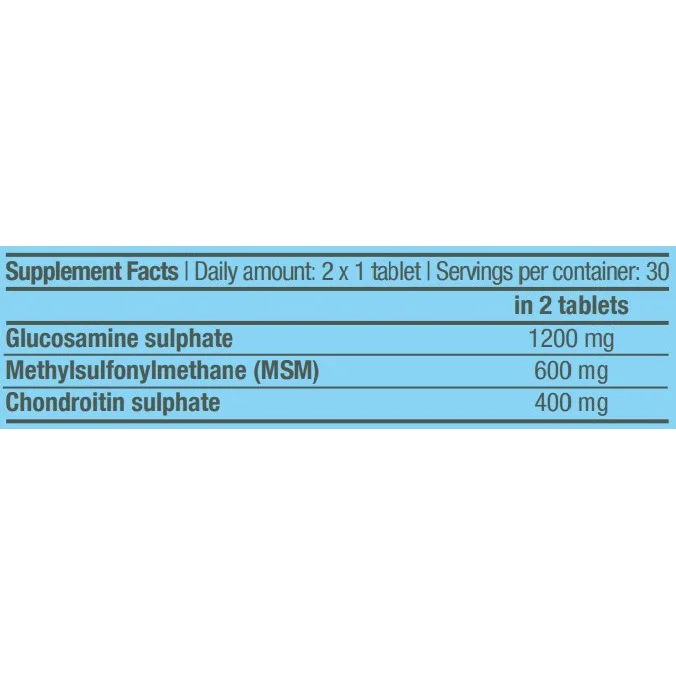 MSM Chondroitin Glucosamine / 60 Tabs - BioTech USA