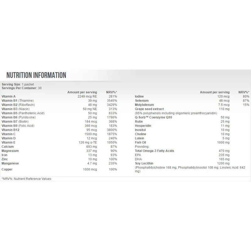 Multi Pro Plus / 30 Packs - Scitec