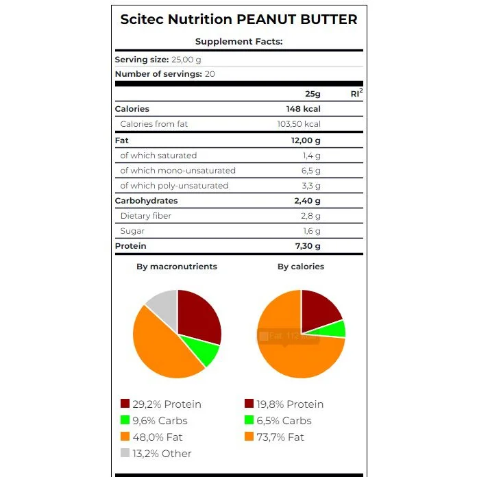 Peanut Butter Crunchy / 400g - Scitec
