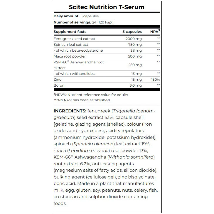 T-Serum / 120 Caps - Scitec