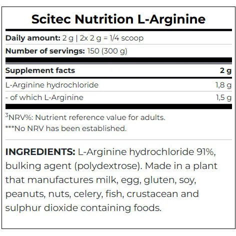 L-Arginine / 300 g - Scitec
