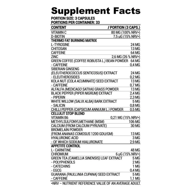 LA Cell Burner | Thermogenic Fat Burner (40 дози) / 120 капсули - Lazar Angelov Nutrition
